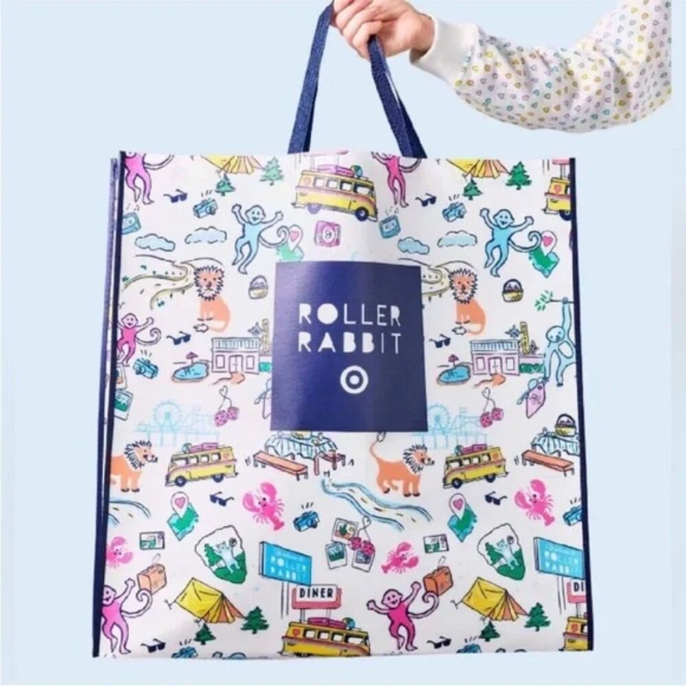Roller Rabbit x Target Exclusive Large Reuseable Shopping Tote Bag